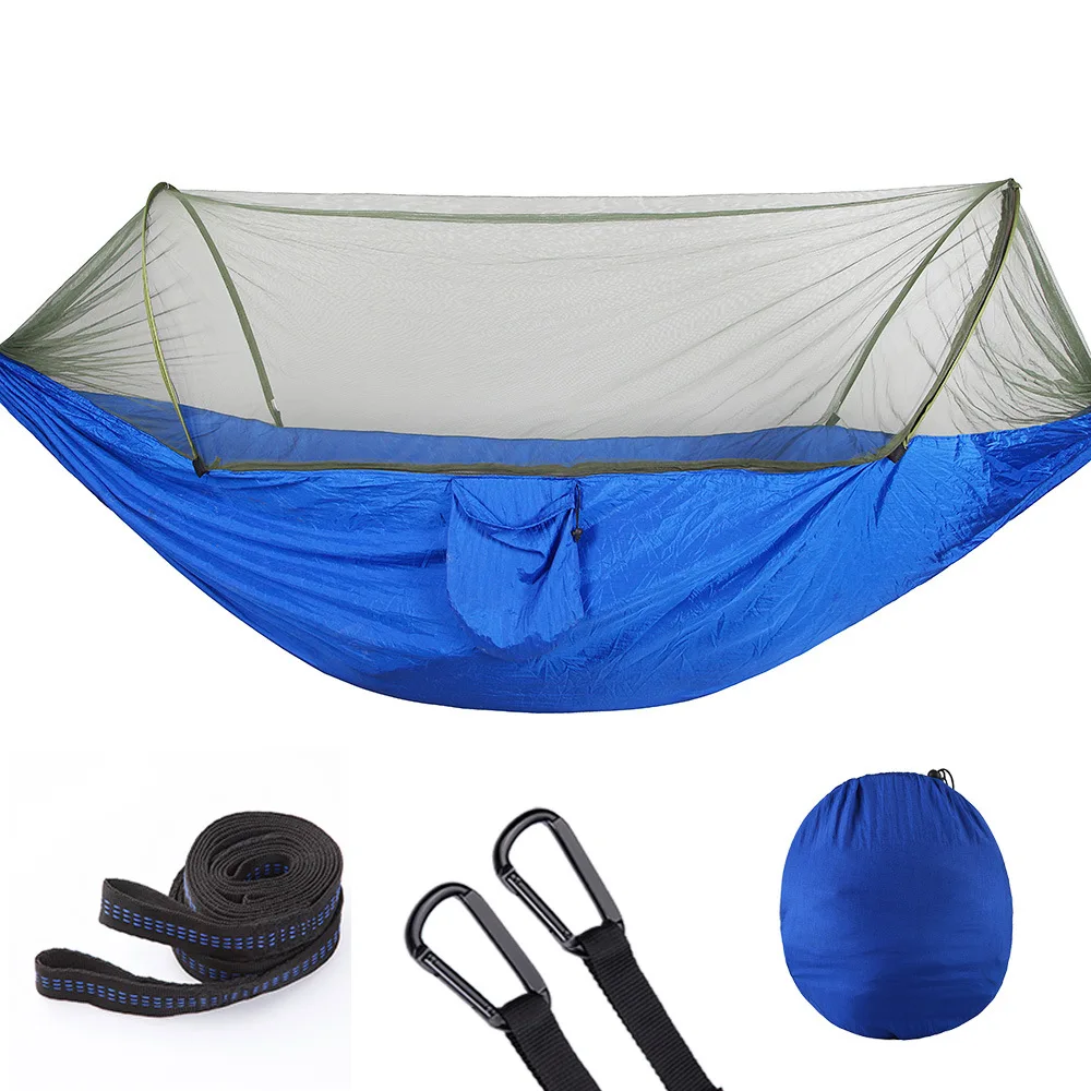 Automatic Quick Opening Hanging Bed with Mosquito Nets Outdoor Camping Tent Single and Double Nylon Parachute Cloth | Мебель