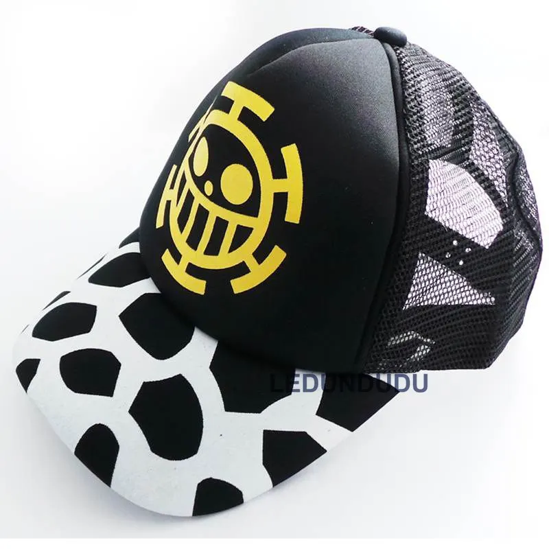 Цельнокроеные аксессуары для косплея бейсболки Trafalgar Law женские и мужские летние