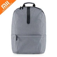Gray Рюкзак для отдыха Xiaomi 20L из полиэстера, молодежный рюкзак для колледжа 15,6 дюймов, водостойкая сумка для ноутбука, прочная сумка для переноски 20 кг - Цвет: Gray