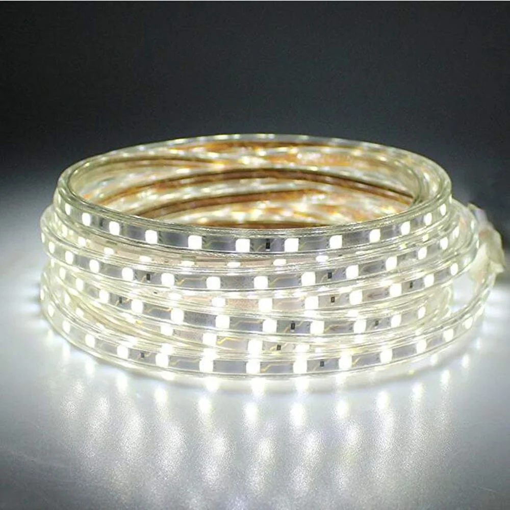 СВЕТОДИОДНАЯ лента SMD 5050 220 В водонепроницаемая декоративная светодиодная лампа