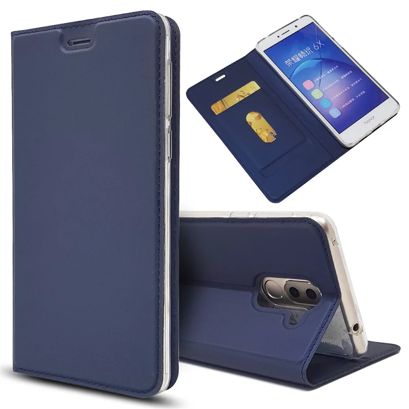 На чехол для Huawei Honor 6X Honor6X откидная крышка кожанный кошелек Case для Honor 6X6 X BLN-L21 L22 L24 Обложка телефон сумка coque