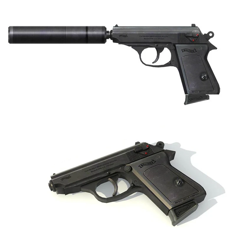 1:1 007 Walther P99 пистолет 3D бумажные Пазлы Модель оружие ручной работы Военная сборка