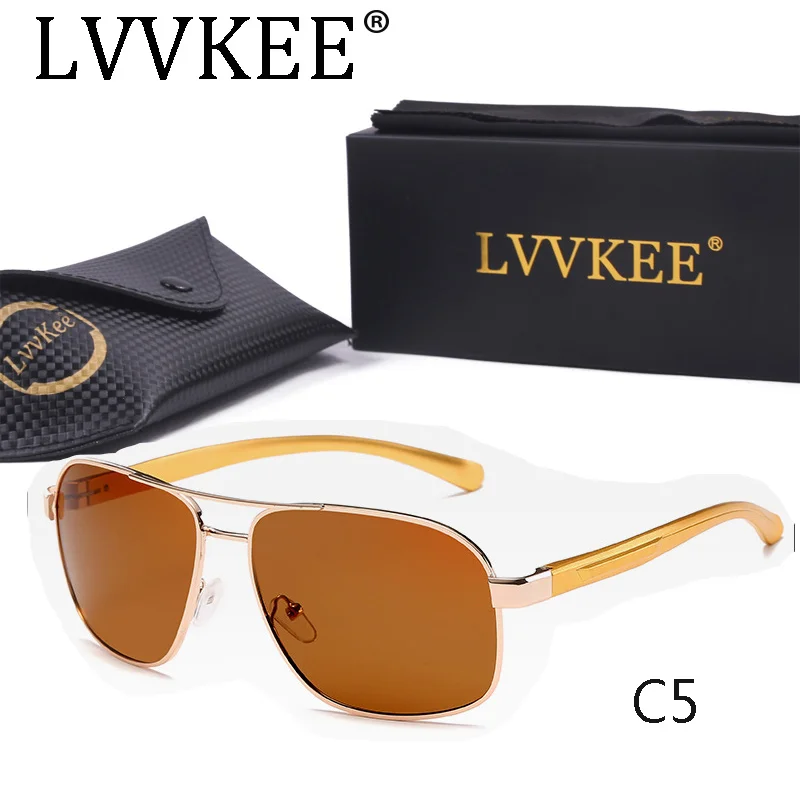 Мужские зеркальные солнцезащитные очки брендовые поляризационные с оправой из