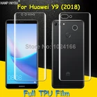 Защитная пленка из мягкого ТПУ с полным покрытием для экрана Huawei Y9 (2018), изогнутые детали (не закаленное стекло)