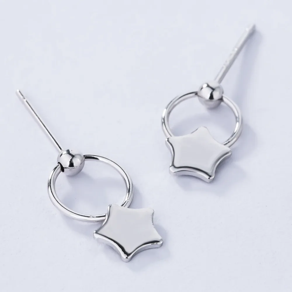Женские серьги гвоздики Chandler маленькие круглые в богемном стиле|earrings for women star|circle