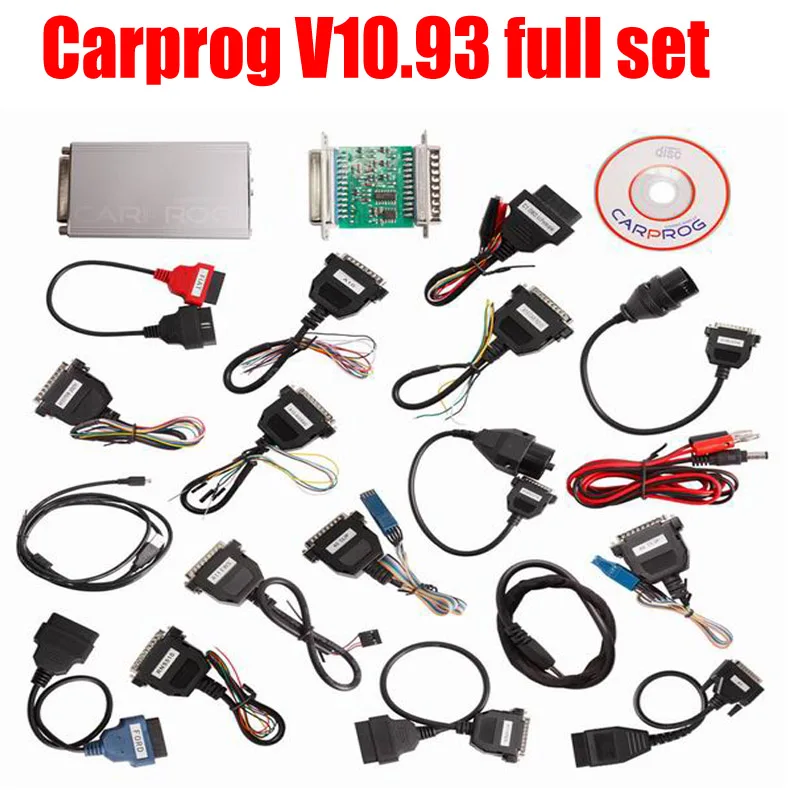 Лучший онлайн сканер приборной панели Carprog FW V8.21 V10.93 полный набор инструментов для ремонта авто Prog 8,21/10,93 иммобилайзер ECU программист - Цвет: CARPROG10.93