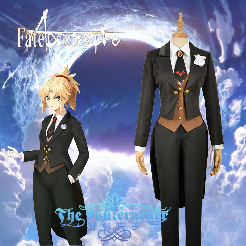 Костюм для косплея Мордред из игры FATE/Apocrypha Fate Grand Order черный костюм девочек на