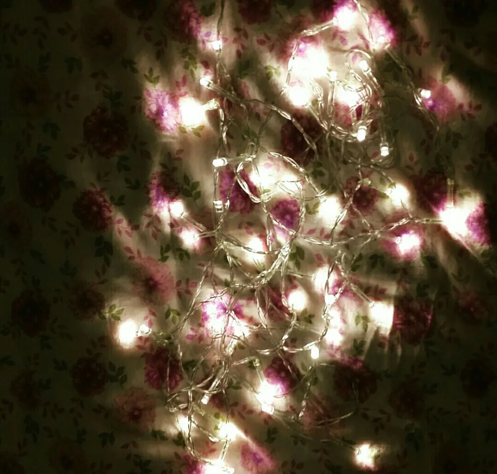 2 м светодиодный светящиеся гирлянды на Рождество Батарея приведенный в действие