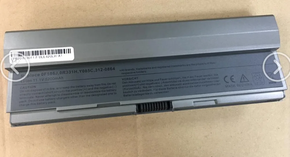 4400 мАч аккумулятор для ноутбука Dell Latitude E4200 F586J R331H R640C R841C W343C W346C X784C Y082C Y084C Y085C| |