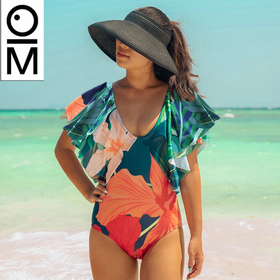 2018 купальник с высокой талией сексуальные бикини Женский цельный винтажный