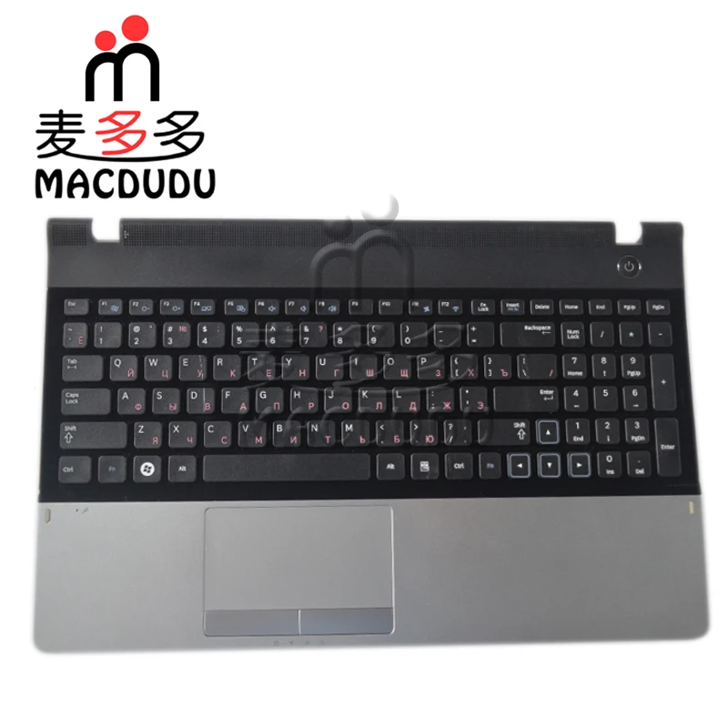 

Новая клавиатура для Samsung 300E5A 305E5A NP300E5A NP300E5C RU с упором для рук и тачпадом