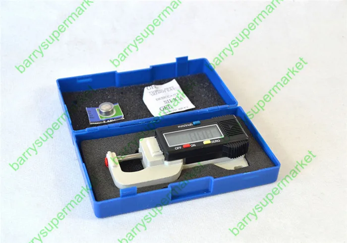 Цифровой толщиномер 0 12 7 мм микрометр для измерения толщины кожи|meter ruler|micrometer