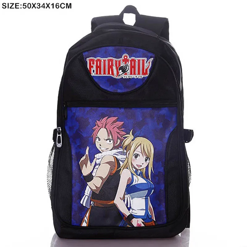 Рюкзак для ноутбука японского аниме Сказочный хвост Natsu/Lucy/Двойная Сумка через