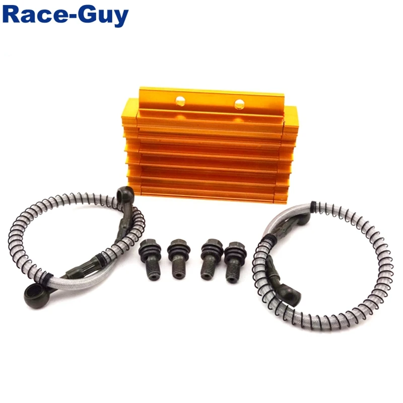 Алюминиевый Золотой масляный радиатор с ЧПУ для китайского мотоцикла