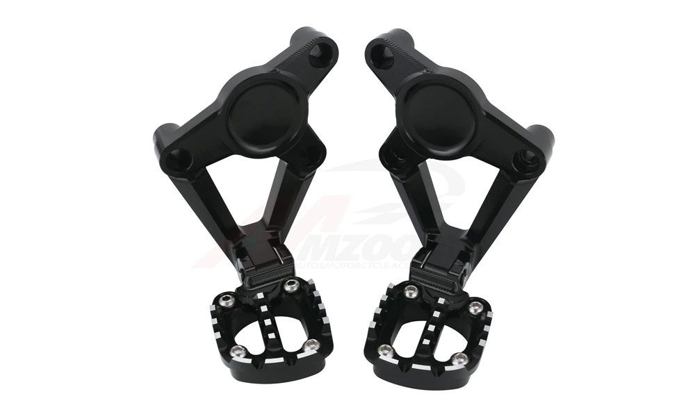 Black Мотоциклетные складные Задние подножки опора для ног для пассажира для HONDA xadv 750 XADV750 XADV-750 xadv аксессуары - Цвет: Black
