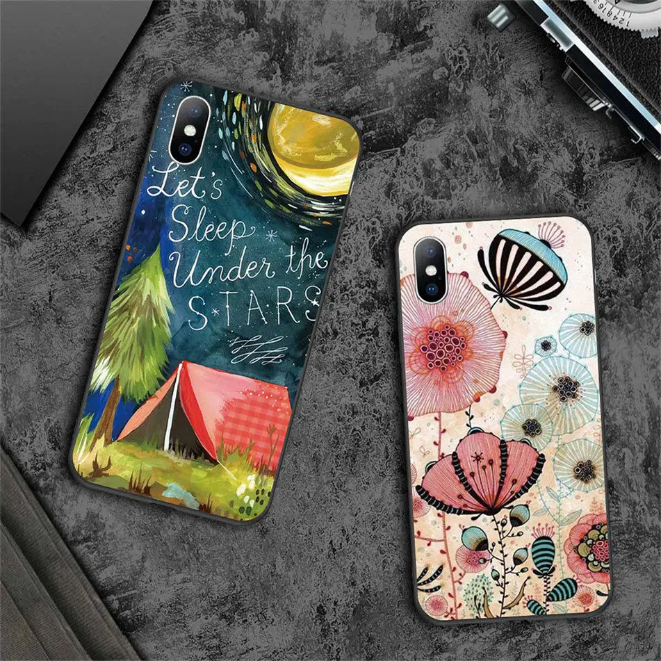 USLION 3D мультяшный рельефный чехол для iPhone 11 Pro Max XR Xs Max Мягкий силиконовый чехол для телефона s для iPhone 6 6S 8 7 Plus 5 5S SE