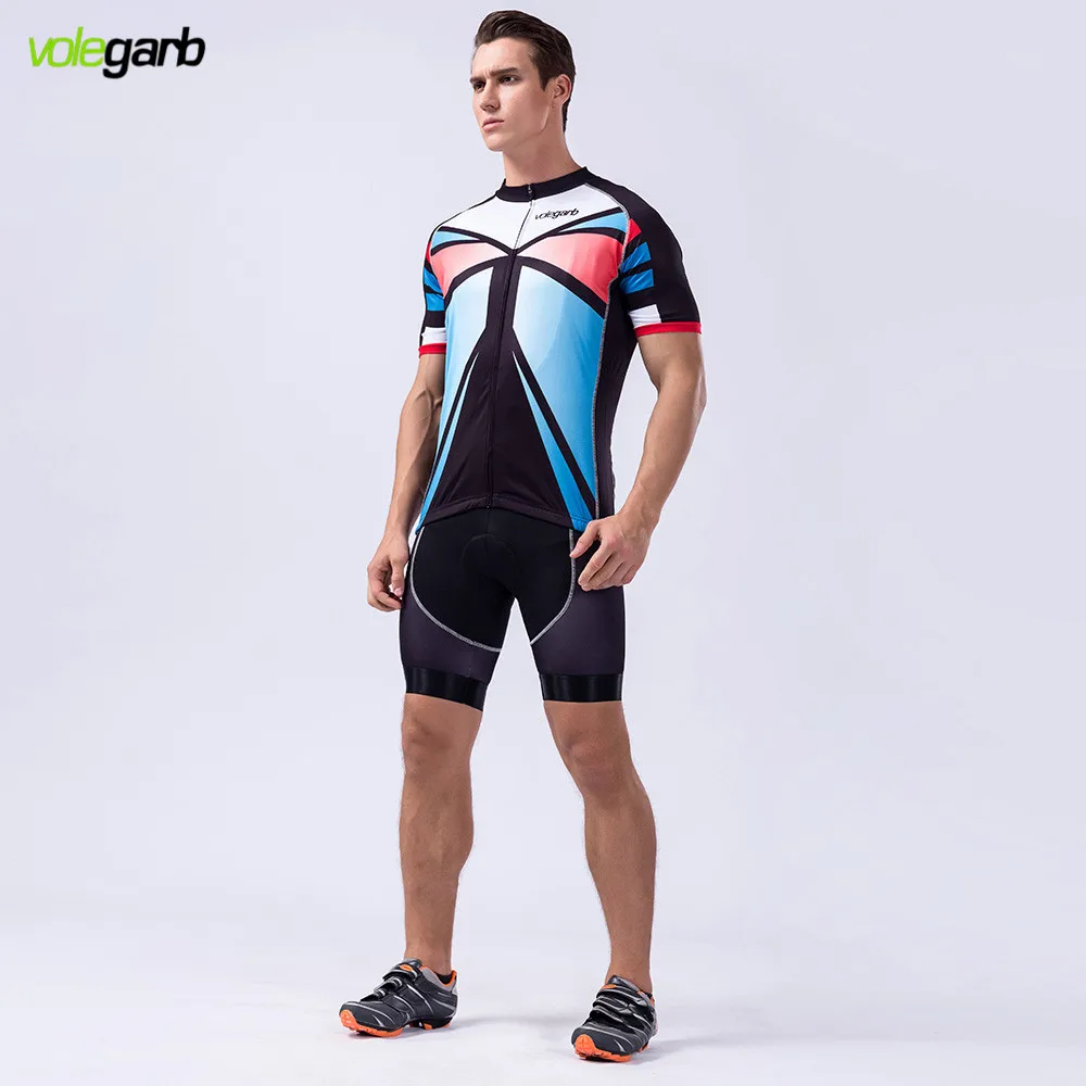Volegarb 2017 мужская Лето Велоспорт Джерси Быстрый сухой Дыхание MTB Велосипед Одежда С