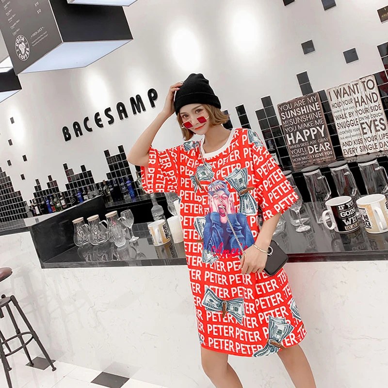 2019 летние модные женские вязаный свитер с длинным рукавом и изображением