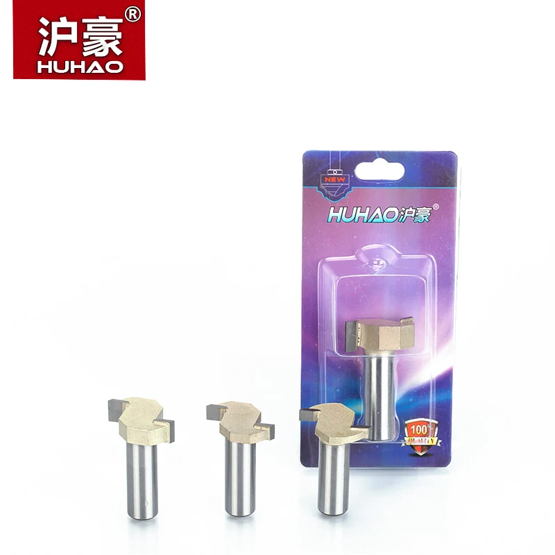 HUHAO 1pcs 1/2&quot Shank T type slotting cutter woodworking tool 2 Flute router bits for wood Rabbeting Bit endmill milling | Инструменты