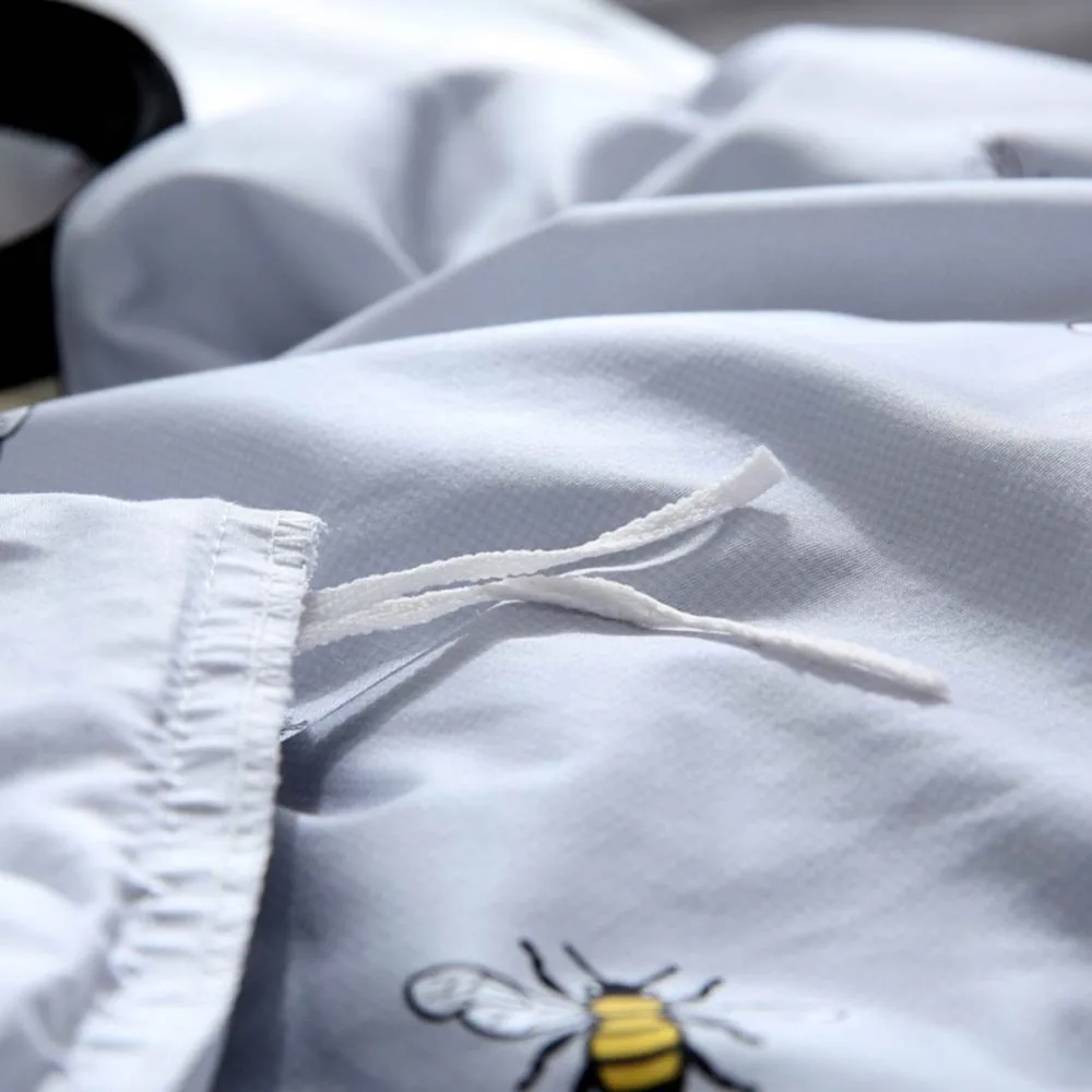 Скандинавский Бульдог-Мопс Bedlinens Твин queen King Размеры Настройка постельное белье из хлопка Набор наволочек
