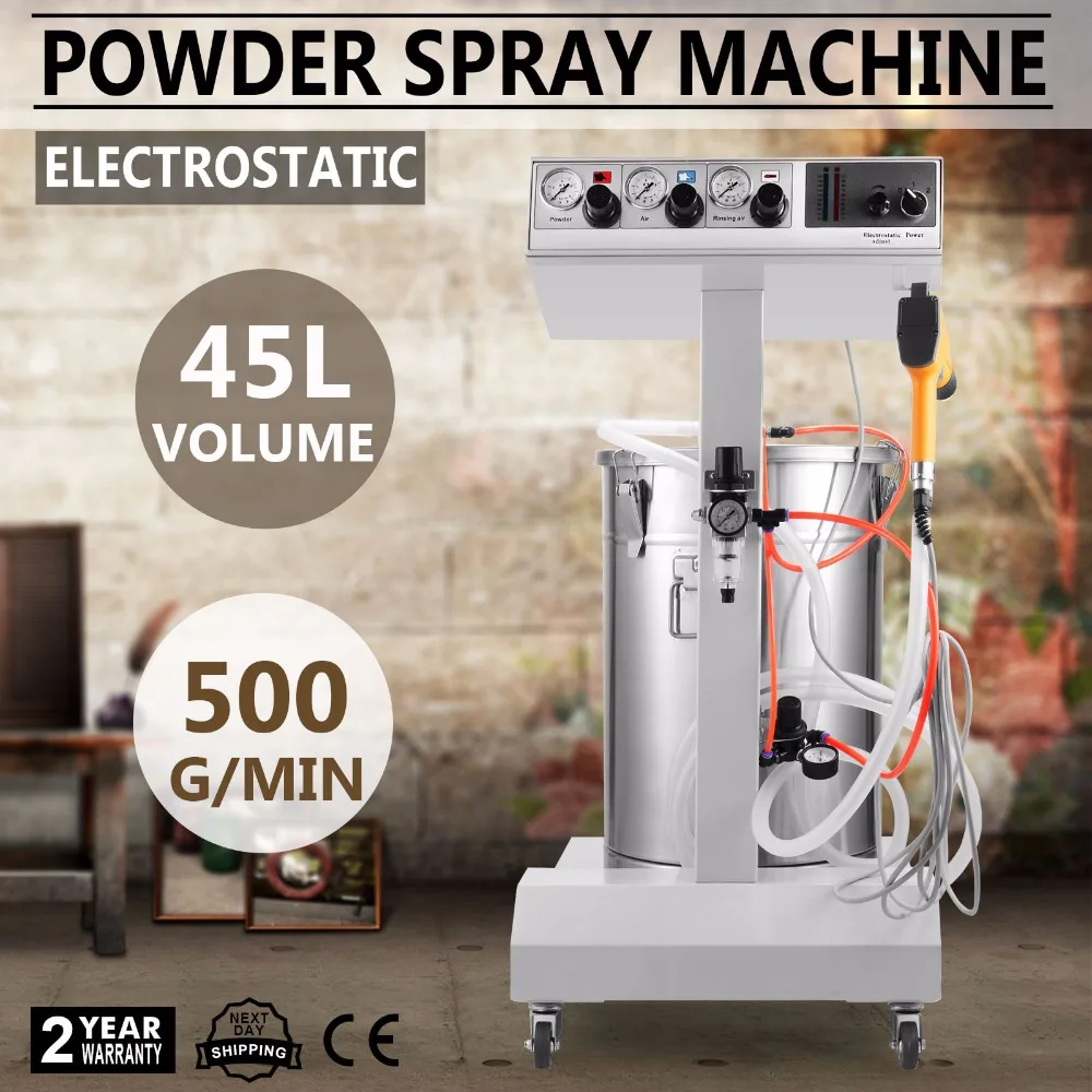 

WX-101 Electrostatic Powder Coating System Machine 45L with Spraying Gun Sprayer