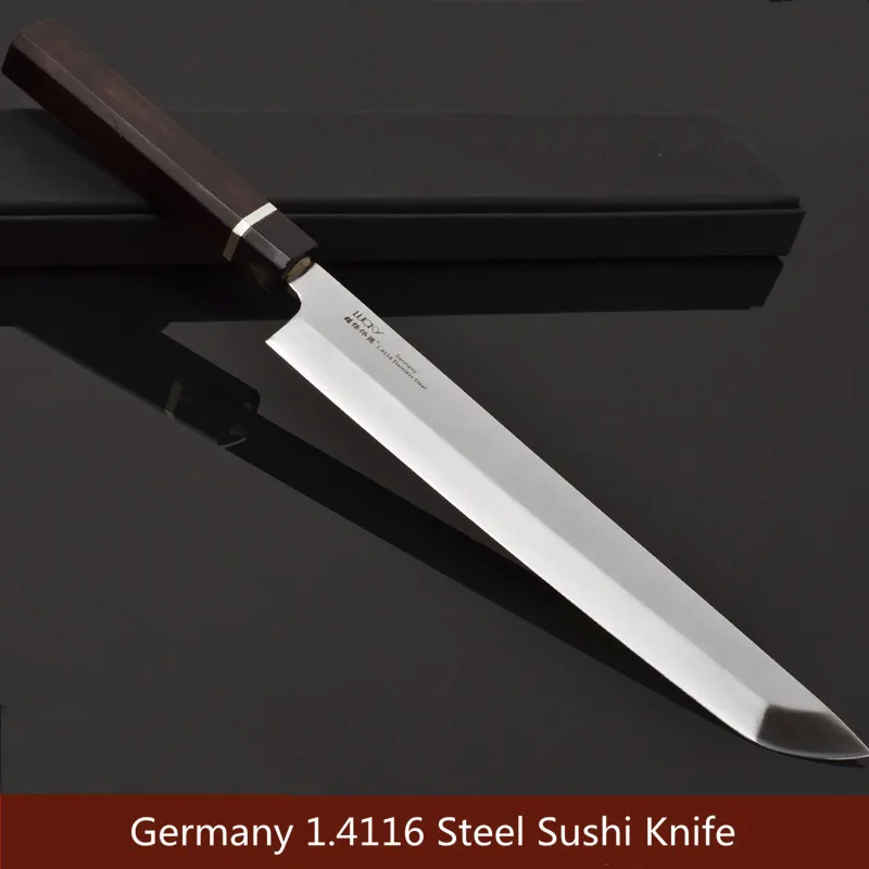 Японский нож шеф повара Sashimi 1 4116 дюймов немецкий из нержавеющей стали для мяса