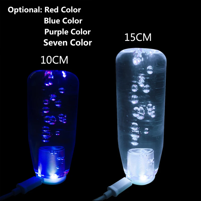 PQY RACING-10 см или 15 светодиодный свет Цвет пузырь Шестерни ручного переключения с 2