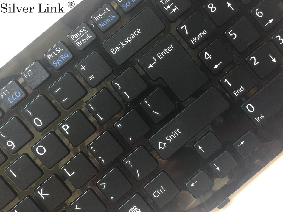 Английская клавиатура для fujitsu Lifebook AH552 CP581751-01 CP611954-01 с черной рамкой Клавиатура