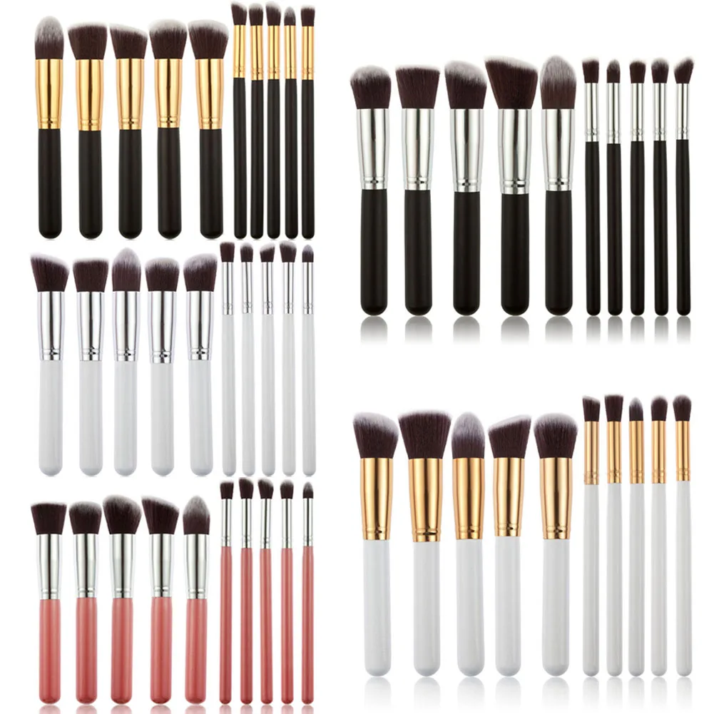 

10pcs/Lot Professional Makeup Brush Set Cosmetic Brushes Foundation Eyeshadow WLDE