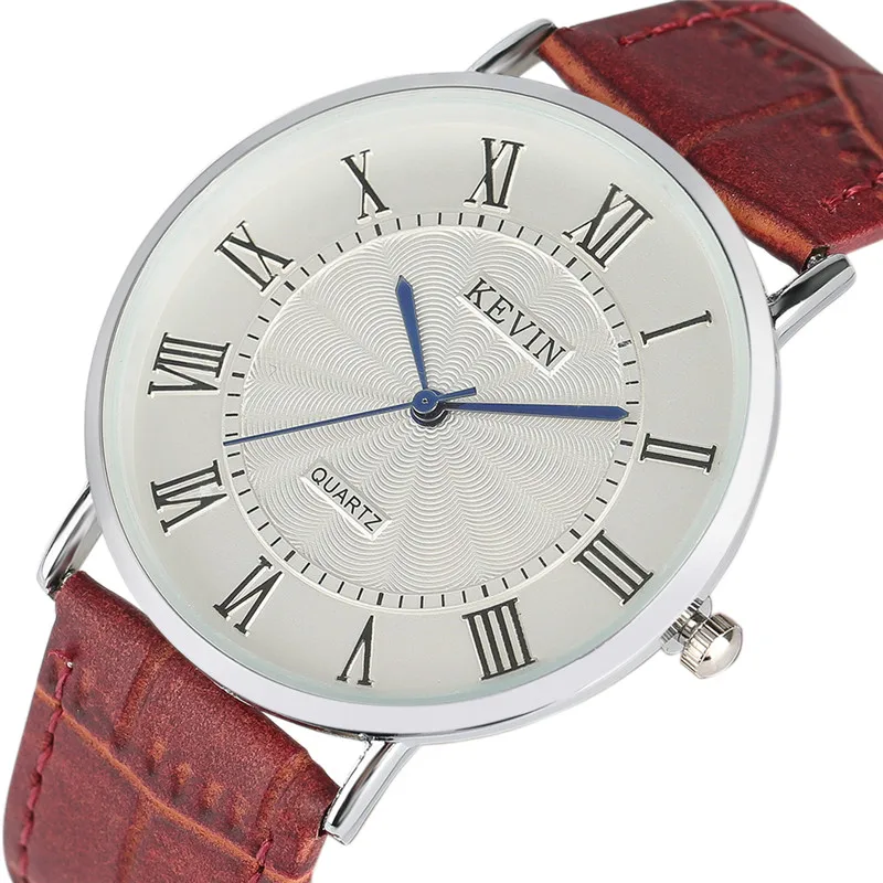 Женские и мужские кварцевые наручные часы KEVIN простые современные спортивные