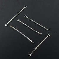 40pcs silver color metal strip alloy connector diy charm bracelet earrings jewelry handmade accessories 343mm a1751
