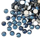 Стразы с плоским основанием из стекла с блестками для маникюра Y0712, 2028