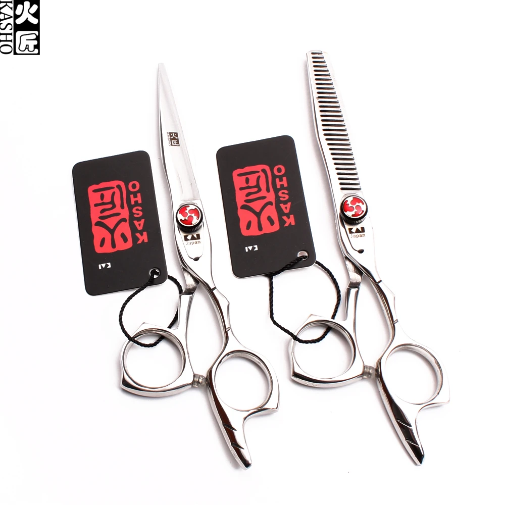 50 шт. H9017 6 0 &quotоптовая продажа Kasho 440C Парикмахерская ножницы филировочные Professional