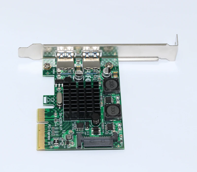 Суперскоростная PCI карта USB 3 1 2 порта 10 Гбит/с адаптер PCIE E 0 X4 ASMedia ASM3142 чипсет для