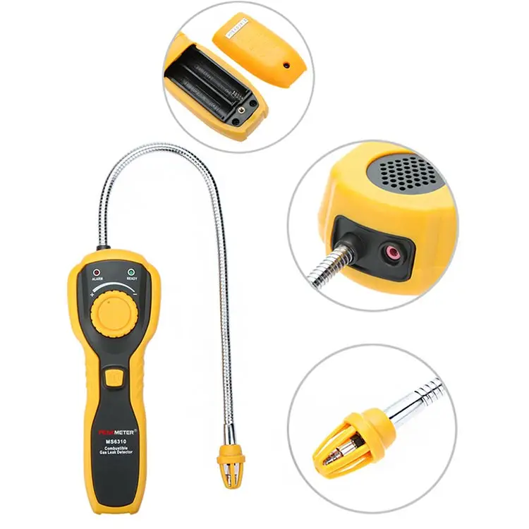 Официальный PEAKMETER PM6310 Высокая Точность Детектор утечки горючего газа Анализатор метр со звуковым светильник сигнализация