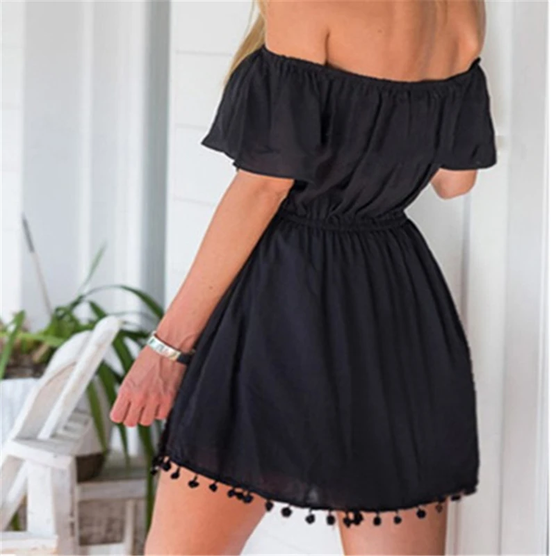 Женский пляжный комбинезон с кисточками летний повседневный комбинезон-туника