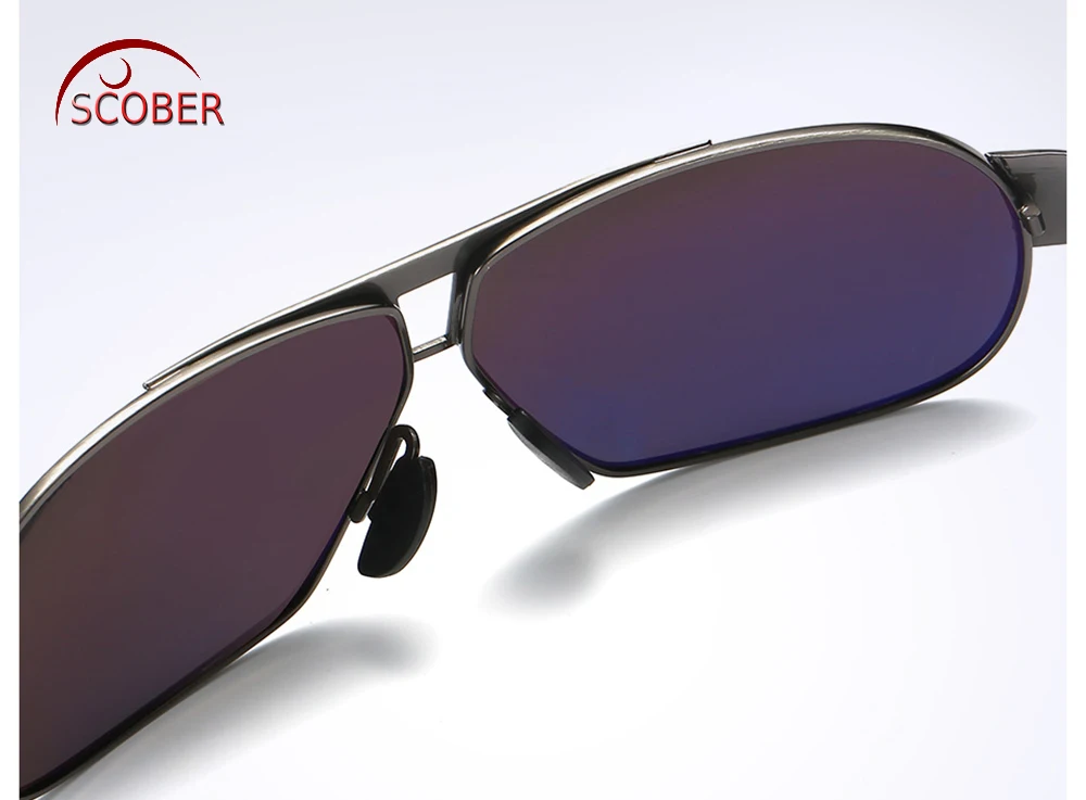 = SCOBER Для мужчин задняя покрытием поляризационные солнцезащитные очки для женщин