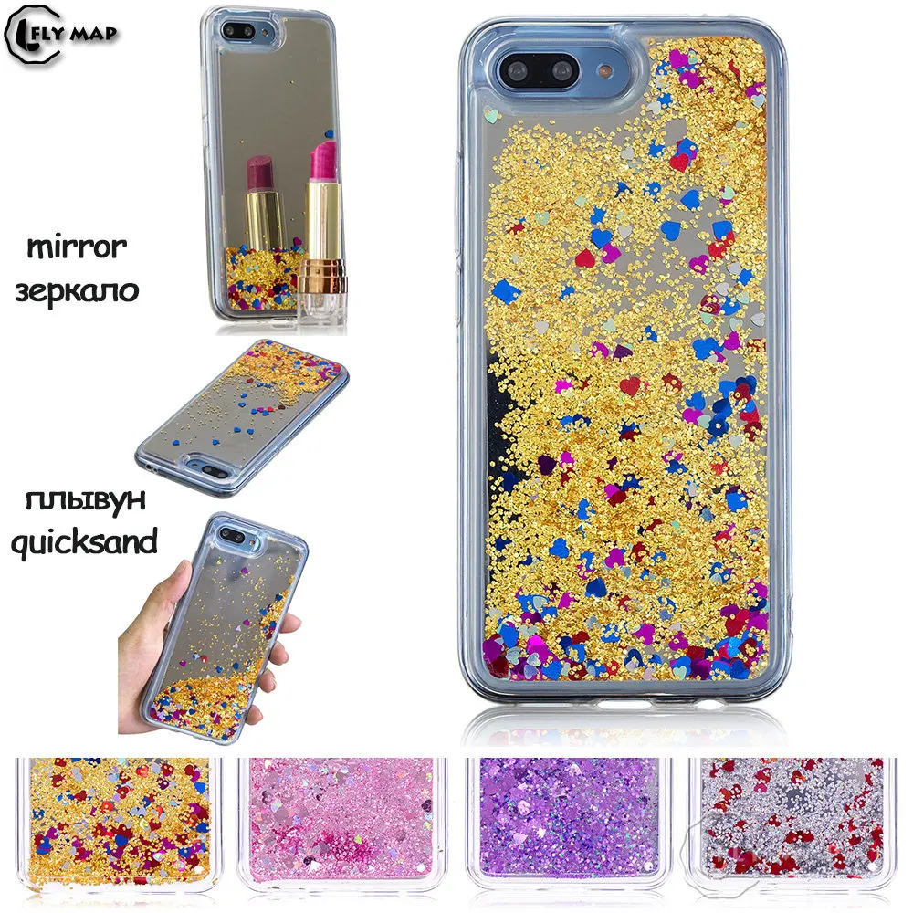 Mirror Star Case For Huawei Honor 10 Quicksand TPU Silicone Phone Cover Coque Capa for Honor10 COL-L29 COL L29 |