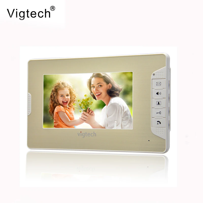 

Vigtech 7 дюймов видео-телефон двери Системы для дома внутреннего блока для контроля уровня сахара в крови с Мощность адаптер проводной сетевой...