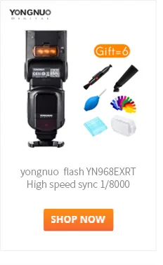 Yongnuo flash YN968N Высокоскоростная синхронизация 1/8000 затвор 622N 560TX для камер Nikon D810 D750 D610 D5600 с тремя светодиодный