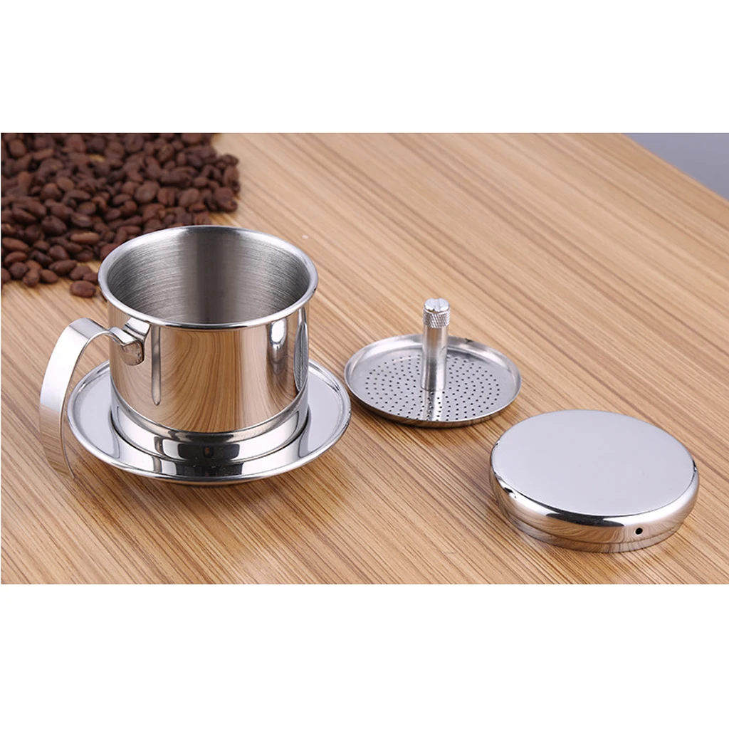 1 шт. кастрюля из нержавеющей стали вьетнамская кофеварка капельный фильтр