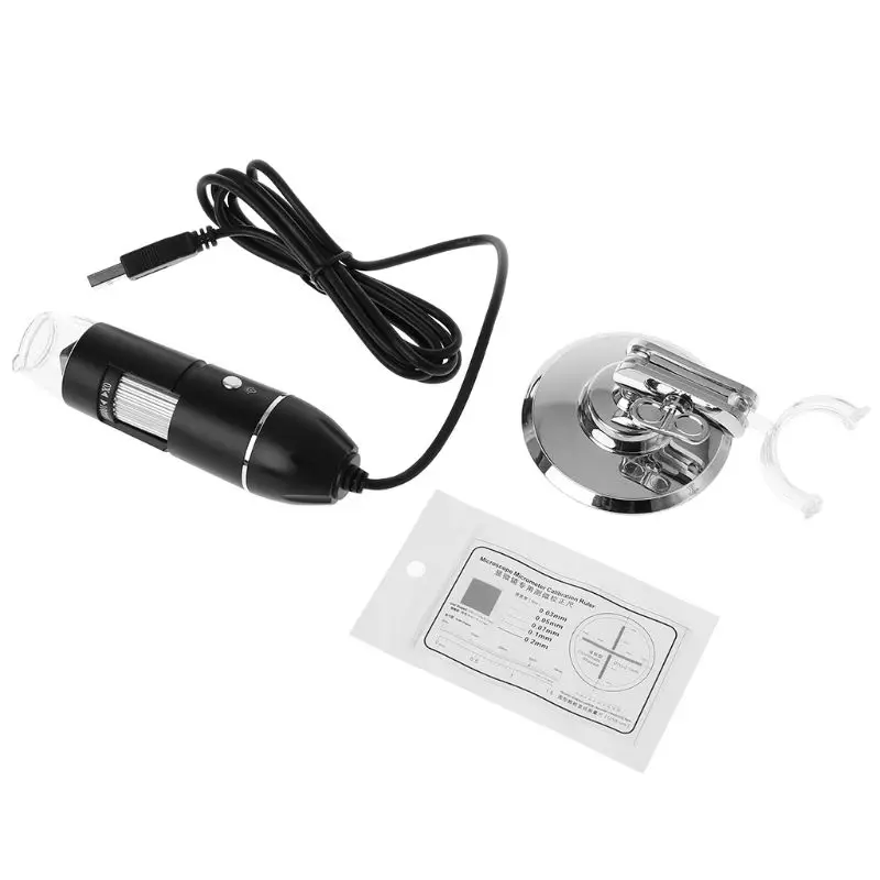 1000X USB цифровой микроскоп камера эндоскоп 8 светодиодов Лупа с металлической