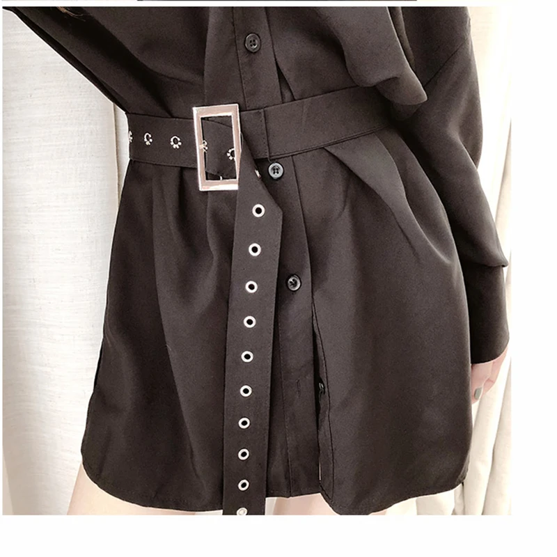 

2020 New Elegant Blouse Women Off Shoulder Long Sleeve Sexy Blouses Loose Tops Vintage Harajuku Punk Black Women Shirts blusas