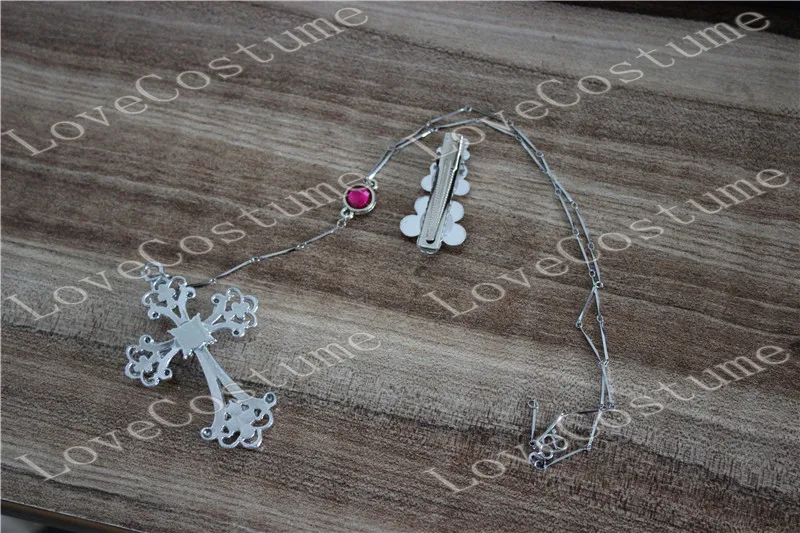 Diabolik Lovers Yui Komori Cosplay necklace and headwear hairpin |