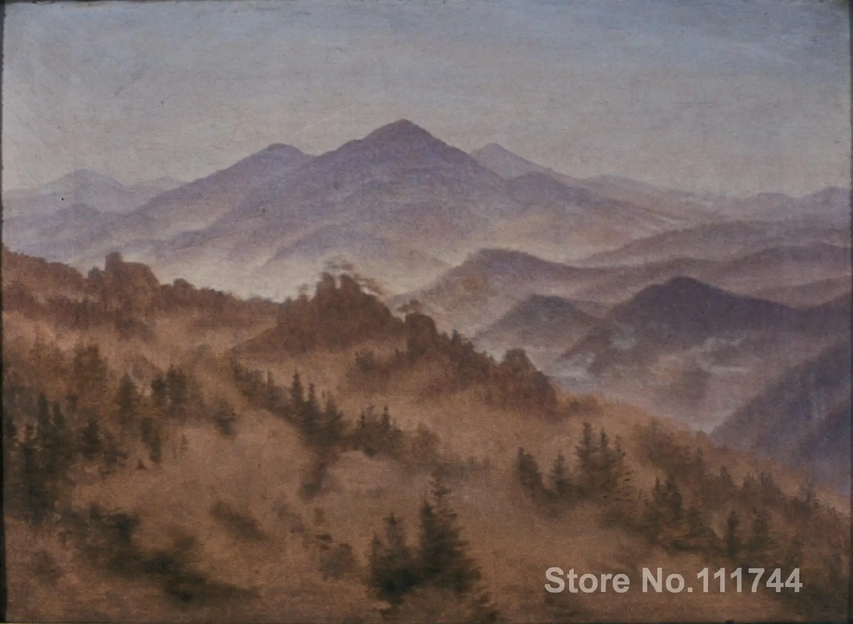 Романтический художественный пейзаж с розенбергом в богемном стиле Швейцария от