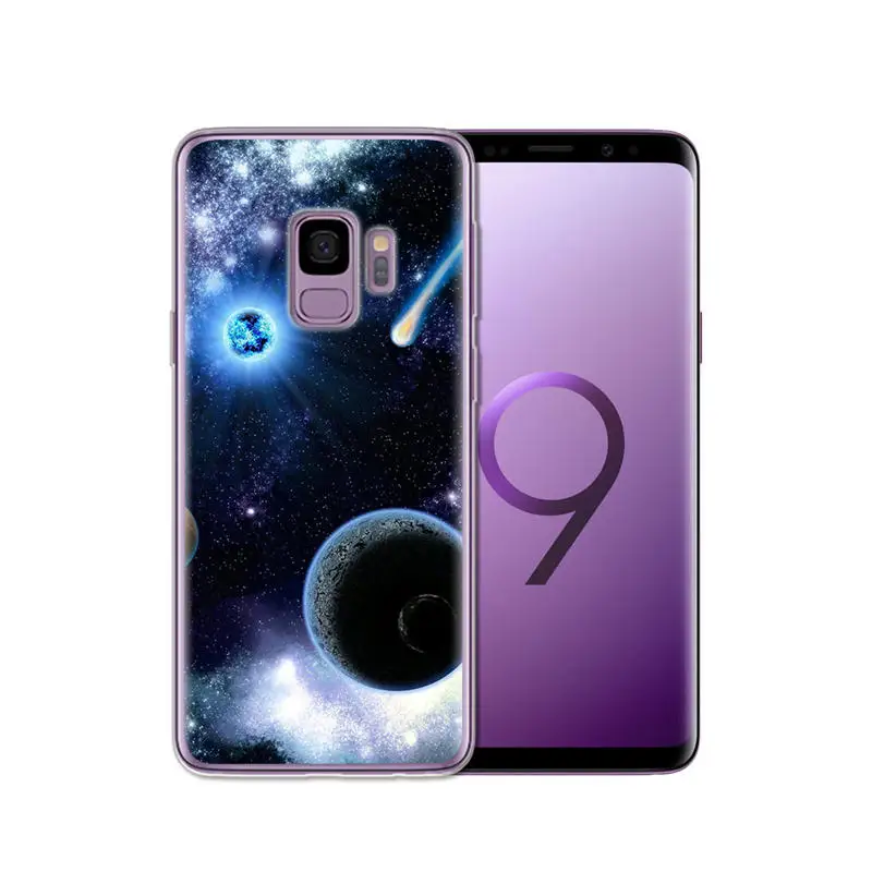 For Samsung Galaxy S6 S7 S8 S9 Edge Plus shell Soft Silicone TPU coque capa Starry sky phone Case Cover etui funda Romantic cool |