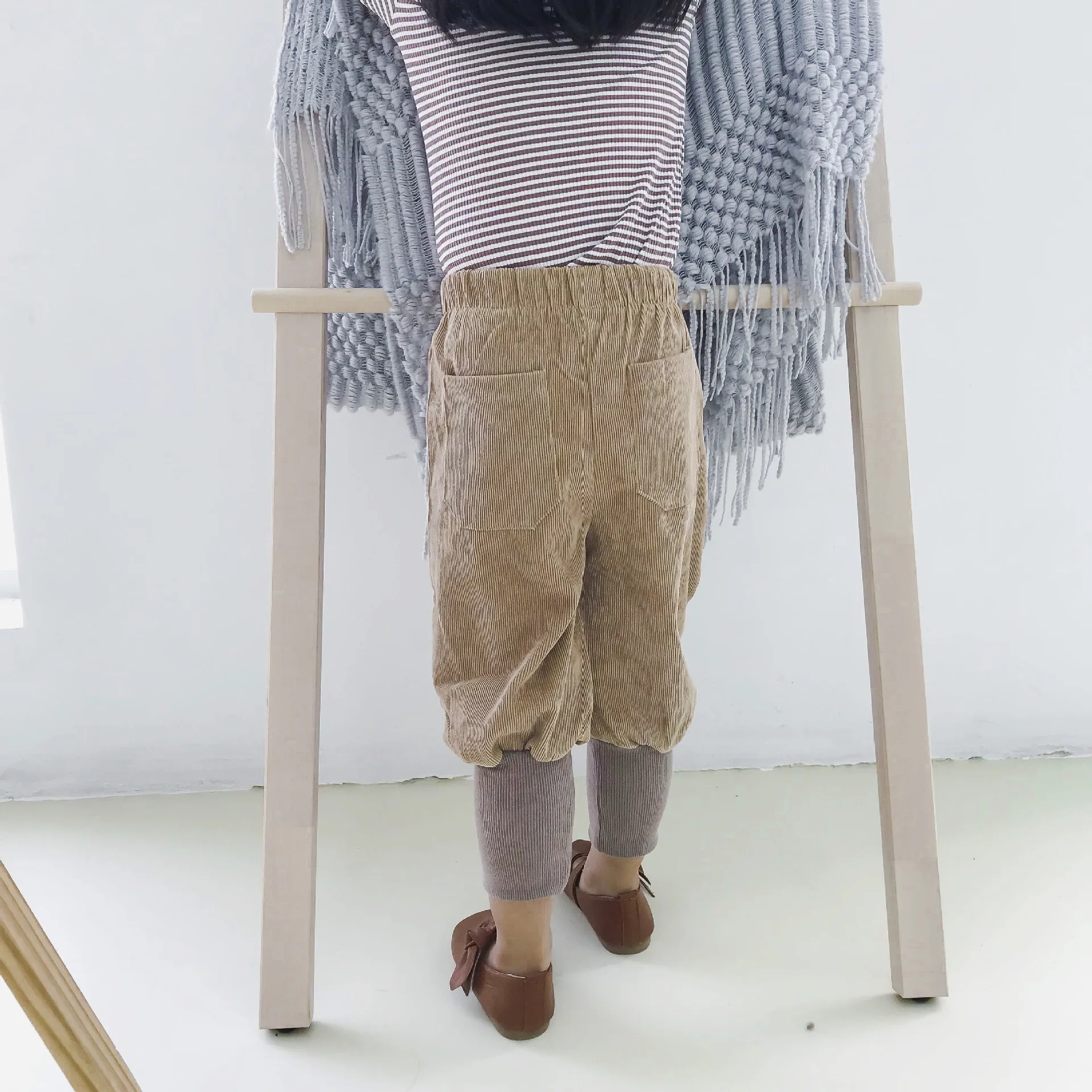 

Baby Boys Clothes Stitching Corduroy Pants Kids Girls Casual Leggings Children Clothing Cotton Fall Trousers Toddler Harem Pants