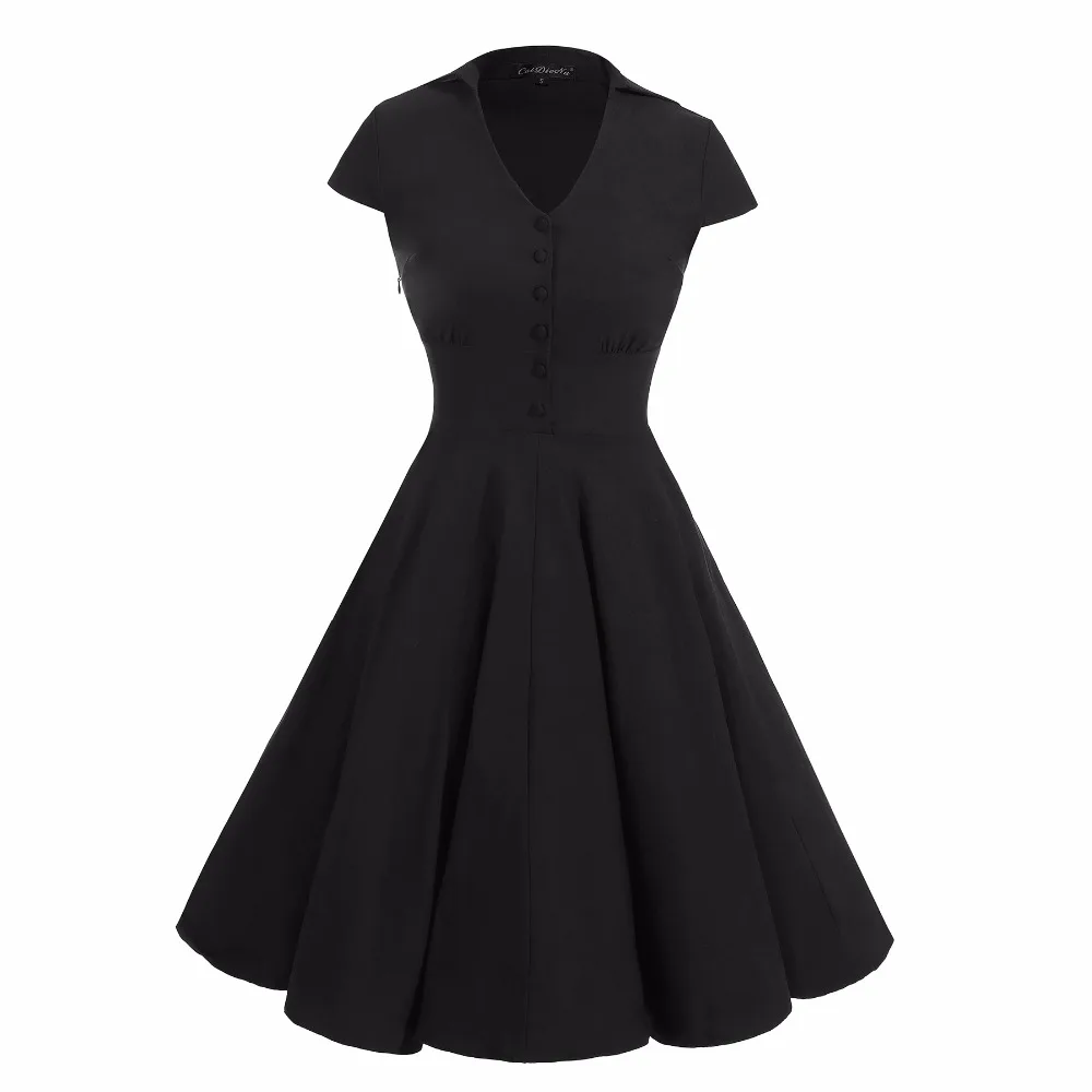 Женское винтажное вечернее платье в стиле рокабилли 50-60-х годов с