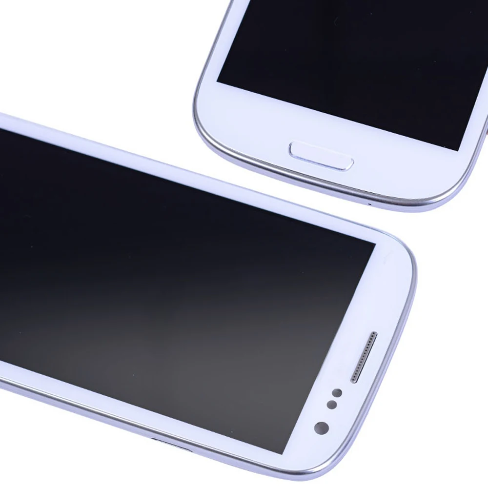 4,8 дюймов Супер AMOLED экран для SAMSUNG Galaxy S3 i9300 i9305 i747 i535 ЖК-дисплей сенсорный экран с рамкой дигитайзер дисплей