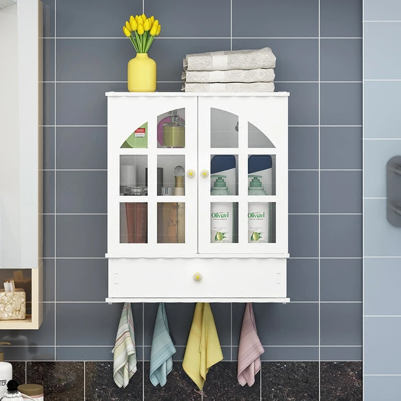 

Porous bathroom vanity wall-mounted desktop bathroom cabinet shelf wall-mounted rack LO515321